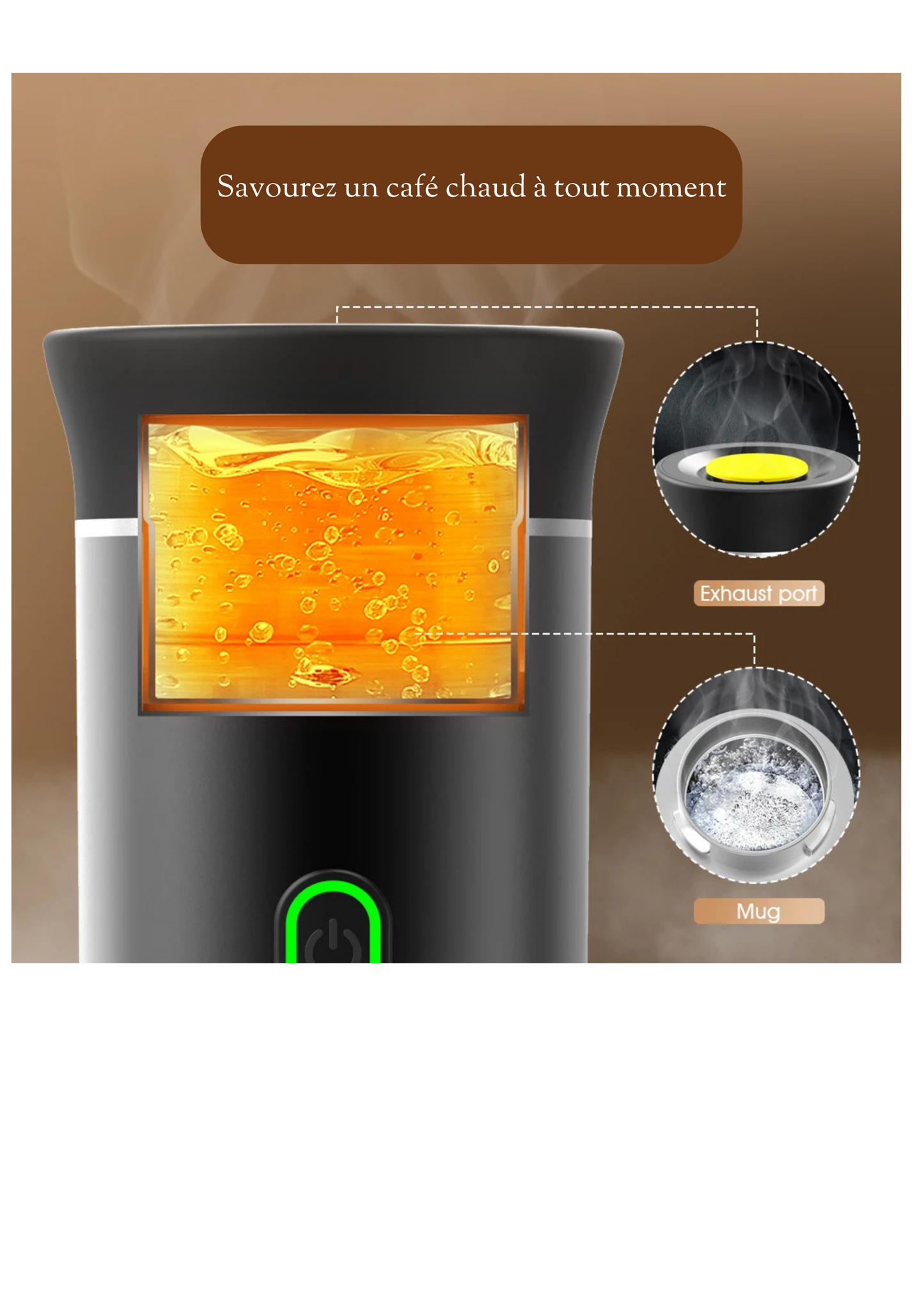 Cafetière Nomade sans fil (Sur Batterie)