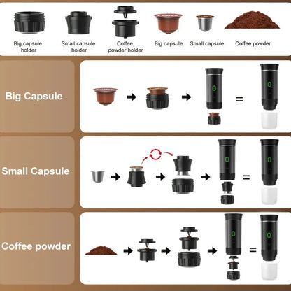 Cafetière Nomade sans fil (Sur Batterie)
